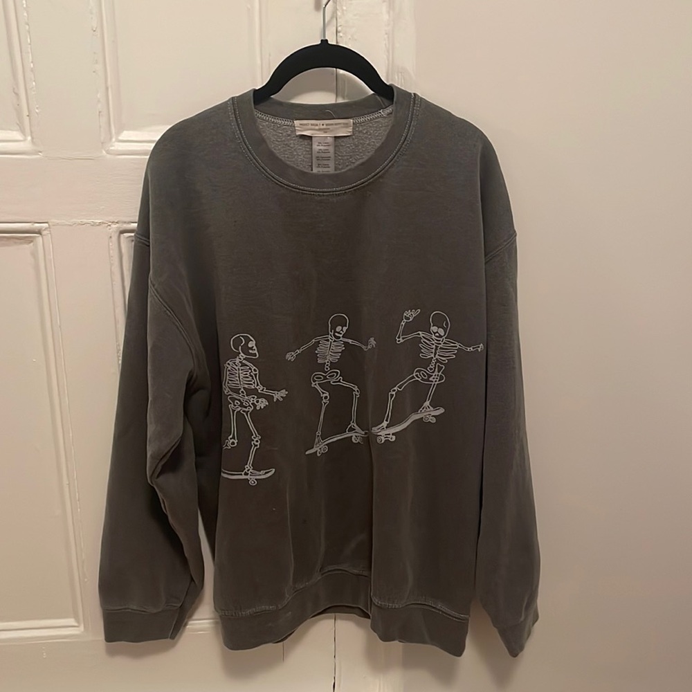 Grey Skeleton Sweatshirt